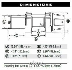 INSTOCK WARN WINCH VRX POWERSPORT SERIES ATV UTV 3500LB With SYNTHETIC ROPE 101030