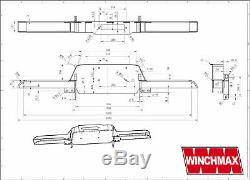 LAND ROVER DEFENDER 13500lb WINCHMAX SL SYNTHETIC ROPE WINCH +BUMPER COMBO KIT