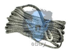 Land Rover SYNTHETIC WINCH ROPE 11MM X 24M SILVER GREY TERRAFIRMA