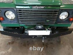 Land rover defender Winch Bumper Power Mach 12000lb winch and Synthetic Rope