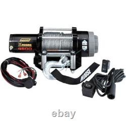 Moose Utility Moto Motorcycle Motorbike Snow Winch 4500LB With Synthetic Rope