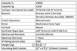 NEW Warn Zeon 10-S CE Winch with Synthetic Rope 12V 89611