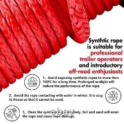 NNEDSZ 12V Electric Winch 14500LBS synthetic rope with 2 Pairs Recovery Tracks G