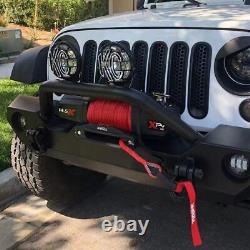 NNEDSZ 12V Electric Winch 14500LBS synthetic rope with 2 Pairs Recovery Tracks G