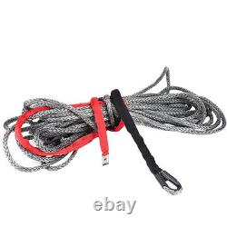 New 27m 10mm Synthetic Winch Rope Line Cable With Protective Sleeve 20500 Lbs