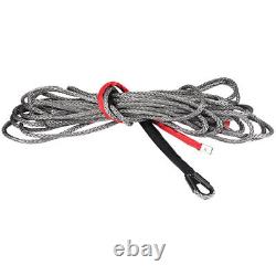 New 27m 10mm Synthetic Winch Rope Line Cable With Protective Sleeve 20500 Lbs