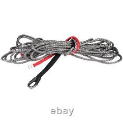 New 27m 10mm Synthetic Winch Rope Line Cable With Protective Sleeve 20500 Lbs