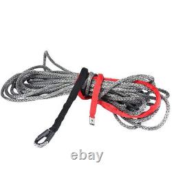 New 27m 10mm Synthetic Winch Rope Line Cable With Protective Sleeve 20500 Lbs