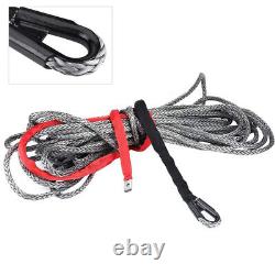 New 27m 10mm Synthetic Winch Rope Line Cable With Protective Sleeve 20500 Lbs