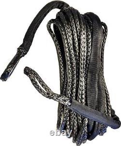 OPEN TRAIL Synthetic Winch Rope 1/4 DIAMETER X 50 FT. Black