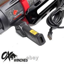 OX ELECTRIC BULL WINCH 13500lbs WINCH BLACK SYNTHETIC ROPE & TORCH