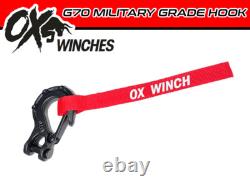 OX ELECTRIC BULL WINCH 13500lbs WINCH BLACK SYNTHETIC ROPE & TORCH