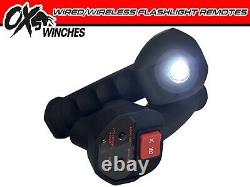 OX ELECTRIC BULL WINCH 13500lbs WINCH BLACK SYNTHETIC ROPE & TORCH