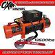 Ox Electric Winch 13500lb 12v Synthetic Rope Wireless Recovery Orange