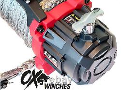 OX ELECTRIC WINCH 13500lb 12v SYNTHETIC ROPE WIRELESS RECOVERY OX-BULL VERSION