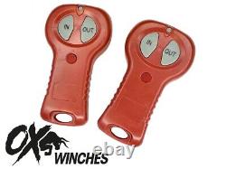 OX ELECTRIC WINCH 4500lbs (2Ton) RED SYNTHETIC ROPE 12v ATV / BOAT / TRAILER