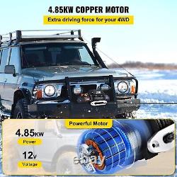 Recovery Electric Winch 13500lb/6123.5kg 12v Synthetic Rope Remote Control