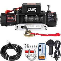 Recovery Electric Winch 13500lb/6123.5kg 12v Synthetic Rope Remote Control