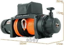 Rhino Electric Winch 12V 13500Lb / 6125Kg 26m Synthetic Dyneema? 6.8 hp