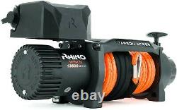 Rhino Electric Winch 12V 13500Lb / 6125Kg 26m Synthetic Dyneema? 6.8 hp