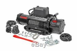 Rough Country 12000 LB Electric Winch 85 FT Synthetic RopeFairlead Remote Hook