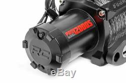 Rough Country 12000 LB Electric Winch 85 FT Synthetic RopeFairlead Remote Hook