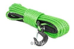 Rough Country Synthetic Winch Rope, Green, 3/8 x 85', 16,000-lb Rating RS113