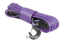 Rough Country Synthetic Winch Rope, Purple, 3/8 x 85', 16,000-lb Rating RS112