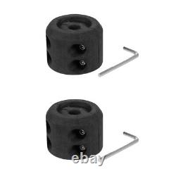 Set of 2 Winch Hook Stop Synthetic Rope Stopper Cable Protector ATV