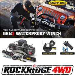 Smittybilt X2O-12K Waterproof Wireless Winch Gen2 with Synthetic Rope Jeep Truck