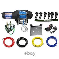 Spi-sport Part Ac-12020-3 Bronco 3500 Lb Winch W Synthetic Rope