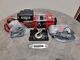 Stealth 3500lb 12v Electric 4x4 Atv Winch With Wireless Remotes, Synthetic Rope