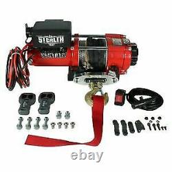 Stealth 3500lb 12v Electric Winch With Synthetic Rope ST35STA12