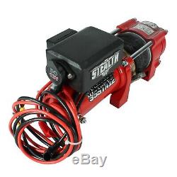 Stealth 3500lb 12v Electric Winch with Synthetic Rope & Winch Cover