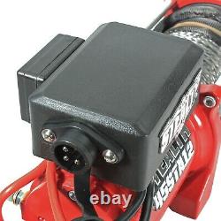 Stealth 4500lb 12v Electric Winch with Synthetic Rope, Control & Pulley Block