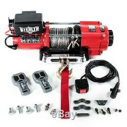 Stealth 4500lb / 2040kg 12v Electric Winch with Synthetic Rope