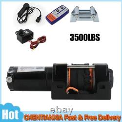 Stealth Electric Winch 3500lbs 12v with Synthetic Rope & Wireless Remote Garage