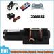 Stealth Electric Winch 3500lbs 12v With Synthetic Rope & Wireless Remote Garage