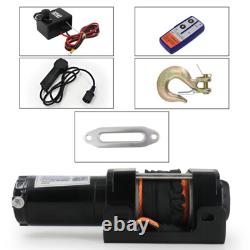 Stealth Electric Winch 3500lbs 12v with Synthetic Rope & Wireless Remote Garage