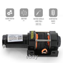 Stealth Electric Winch 3500lbs 12v with Synthetic Rope & Wireless Remote Garage