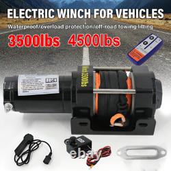Stealth Electric Winch 3500lbs 12v with Synthetic Rope & Wireless Remote Garage