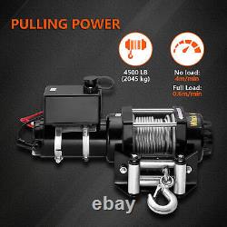 Stealth Electric Winch 4500LB / 2041kg 12v withSynthetic Rope & Wireless Remote UK