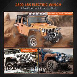 Stealth Electric Winch 4500lb / 2041kg 12V with Synthetic Rope & Wireless Remote