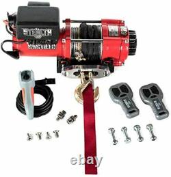 Stealth Winch 3500lb 12v Synthetic Rope Wireless Recovery Winch for trailers