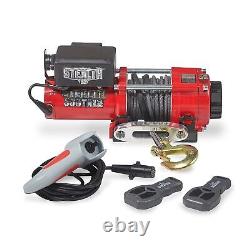 Stealth Winches Electric Winch 3500lb/1588kg 12v 3500lb, Synthetic Rope