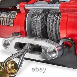 Stealth Winches Electric Winch 3500lb/1588kg 12v 3500lb, Synthetic Rope