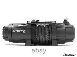 SuperATV Heavy Duty 1200 lb. Synthetic Rope ATV UTV Winch With Wireless Remote