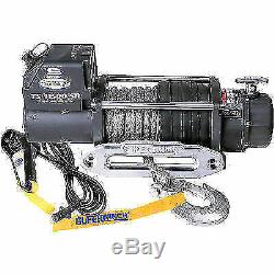 Superwinch 1511201 Tiger Shark 12V Winch, 11,500 lb. Capacity with Synthetic Rope