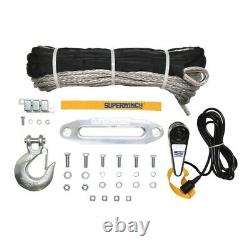 Superwinch 9500 LBS 12 VDC 3/8in x 80ft Synthetic Rope Tiger Shark Winch 1595201