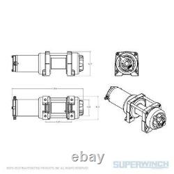 Superwinch LT4000SR 12V ATV/UTV Winch 4000 LB Capacity With 50' Synthetic Rope